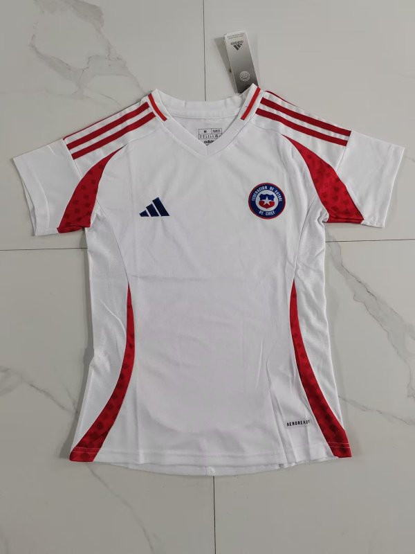 Chile away women  Fans 1:1 Quality Soccer Jersey   24-25