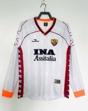 Retro Roma Away Long 1:1 Quality Soccer Jersey  1999-2000