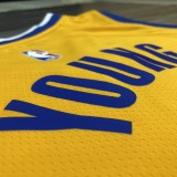 Golden State Warriors  V-neck Yellow JORDAN #6 YOUNG 1:1 Quality NBA Season Jerseys 2021