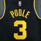 Golden State Warriors Black City Edition #3 POOLE 1:1 Quality NBA Season Jerseys  2022