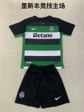 Sporting Lisbon home kids  1:1 Quality Soccer Jersey   24-25