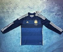Retro  Argentina Away  long （带小字 ） 1:1 Quality Soccer Jersey   2014