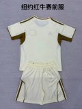 New York Red Bulls  Pre match uniform fans kits   1:1 Quality Soccer Jersey   25-26 (kids and man )