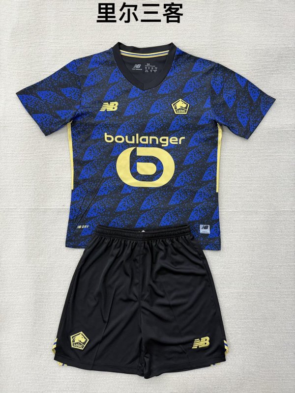 Lille(LOSC)  Third Away (Kids and men ) 1:1 Quality Soccer Jersey  25-26