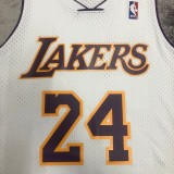 Los Angeles Lakers Kobe #24 BRYANT Mitchell & Ness 2009-10 White Hardwood Classics Swingman NBA Jerseys