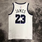 Los Angeles Lakers  White City Edition 23 James  round neck  NBA Jerseys 2023