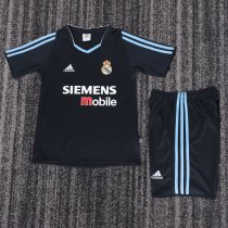Retro Real Madrid Away Kids Fans 1:1 Quality Soccer Jersey  2003-2004