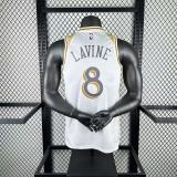 Chicago Bulls White City Edition #8 LAVINE 1:1 Quality NBA  Season Jerseys 2025
