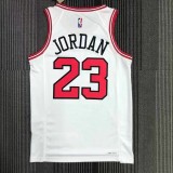 Chicago Bulls White #23 JORDAN 1:1 Quality NBA  Season Jerseys  75 Year