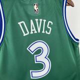 Dallas Mavericks  Retro Green #3DAVIS 1:1 Quality NBA  Season Jerseys   2026