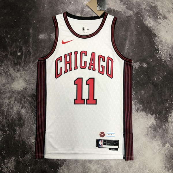 Chicago Bulls City Edition  White  #11 DEROZAN  1:1 Quality NBA  Season Jerseys  2023