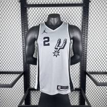 San Antonio Spurs Grey #2 LEONARD 1:1 Quality NBA  Season Jerseys 2021