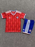 Chile Home kids  Fans 1:1 Quality Soccer Jersey   26-27 (2026)