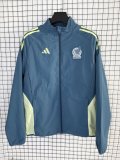 Mexico  Windbreaker  Blue 1:1 Quality Soccer Jersey  25-26