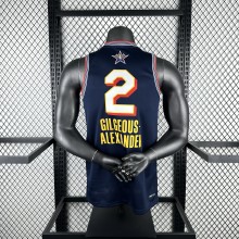 ALL STAR Dark blue #2 GILGEOUS-ALEXANDER NBA  Jerseys  2025