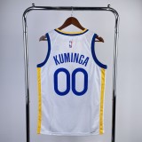 Golden State Warriors  V-neck White #00 KUMINGA  1:1 Quality NBA Season Jerseys 2023