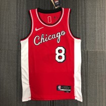 Chicago Bulls City Edition  Red #8 LAVINE 1:1 Quality NBA  Season Jerseys  2022