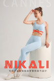 yoga clothes  Bleached Strap Hidden Blue/George Blue Strap Set