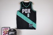 Portland Trail Blazers City Edition Black  #0 LILLARD NBA Jerseys  25-26