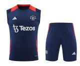 Manchester United Training clothing Vest set 1:1 Quality Soccer Jersey   24-25