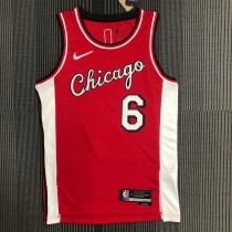 Chicago Bulls City Edition  Red #6 CARUSO 1:1 Quality NBA  Season Jerseys  2022