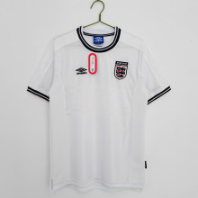Retro England Home  1:1 Quality Soccer Jersey   1990
