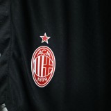 AC Home Pants  player  Shorts  1:1 Quality Soccer Jersey   25-26
