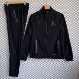 Real Madrid   Windbreaker Sets With pants  Black 1:1 Quality Soccer Jersey  25-26