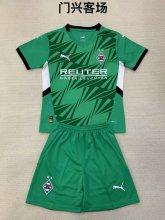 Monchengladbach  away kids 1:1 Quality Soccer Jersey   24-25