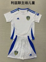 Leeds United Home kids 1:1 Quality Soccer Jersey  24-25