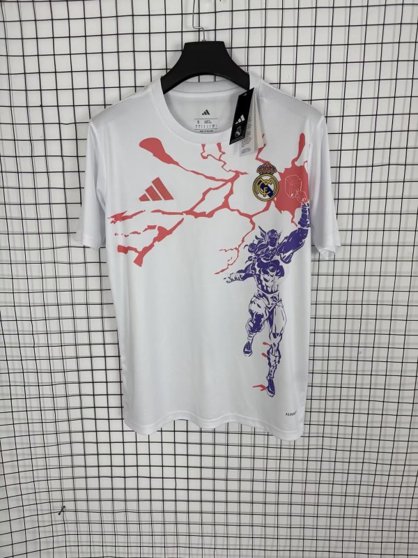 Real Madrid Marvel Avengers Special Edition White Fans 1:1 Quality Soccer Jersey 25-26