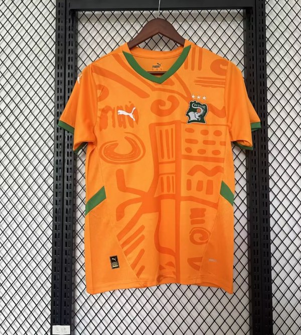 Ivory Coast home fans 1:1 Quality Soccer Jersey   24-25
