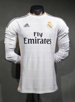 Retro  Real Madrid player  long  Home  1:1 Quality Soccer Jersey  2013-2014
