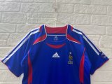 Retro France Home fans  1:1 Quality Soccer Jersey   2006
