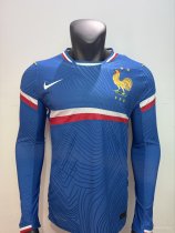 France Home Long Sleeve Special Edition Player 1:1 Quality Soccer Jersey 26-27 (2026)