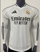Real Madrid  Home  Long Sleeve Player  1:1 Quality Soccer Jersey   24-25