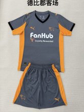 Derby County  Away Fans 1:1 Quality Soccer Jersey   25-26 (kids and man )