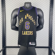 Los Angeles Lakers City Edition  Black  #6 JAMES 1:1 Quality NBA Season Jerseys  2026