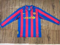 Retro Barcelona Home Long Sleeve 1:1 Quality Soccer Jersey  2009-2010