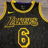 Los Angeles Lakers Black Mamba Great Snake Edition #6 JAMES 1:1 Quality NBA Season Jerseys