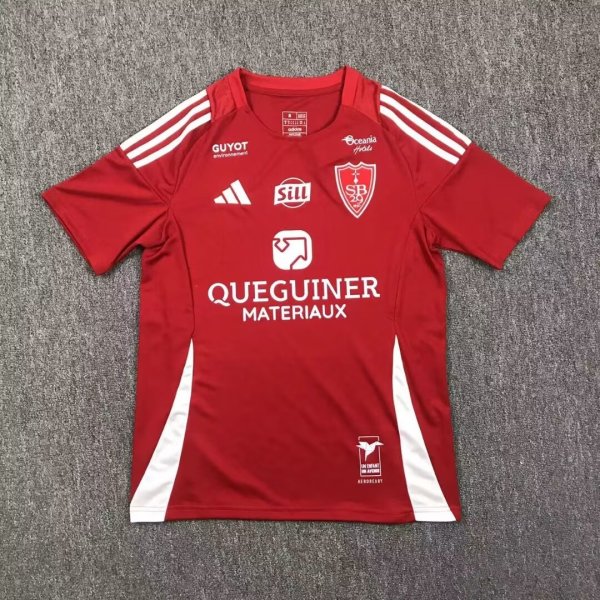 Stade Brestois home Fans 1:1 Quality Soccer Jersey    24-25