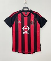 Retro AC white home 1:1 Quality Soccer Jersey  2002-2003