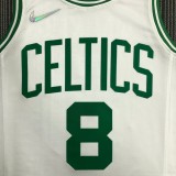 Retro Boston Celtics 75 Year White #8 WALKER 1:1 Quality NBA Jerseys