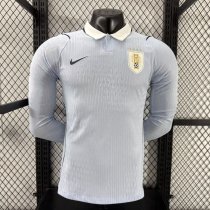 Uruguay Home player Long Sleeve 1:1 Quality Soccer Jersey  26-27 (2026)