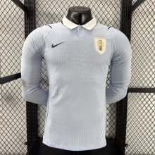 Uruguay Home player Long Sleeve 1:1 Quality Soccer Jersey  26-27 (2026)