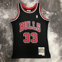 Chicago Bulls Black #33 PIPPEN 1:1 Quality NBA  Season Jerseys  1998