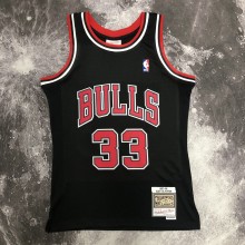 Chicago Bulls Black #33 PIPPEN 1:1 Quality NBA  Season Jerseys  1998