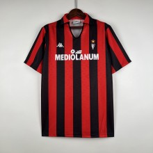 Retro Ac Home 1:1 Quality Soccer Jersey   1989-1990