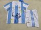 Argentina #10 Messi Commemorative Edition  kids  1:1 Quality Soccer Jersey  25-26