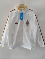Spain Windbreaker Sets With pants  White 1:1 Quality Soccer Jersey  26-27 (2026)